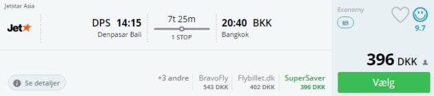 Bali to Bangkok