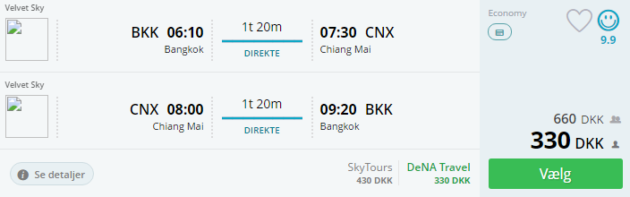 Thailand Roundtrip Flights Chiang Mai