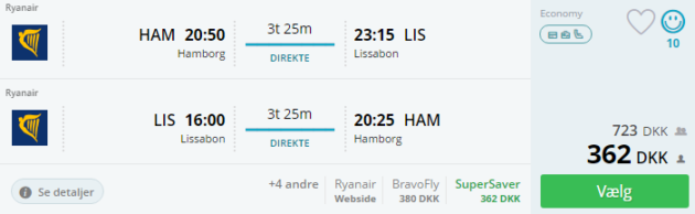 Hamburg to Lisbon