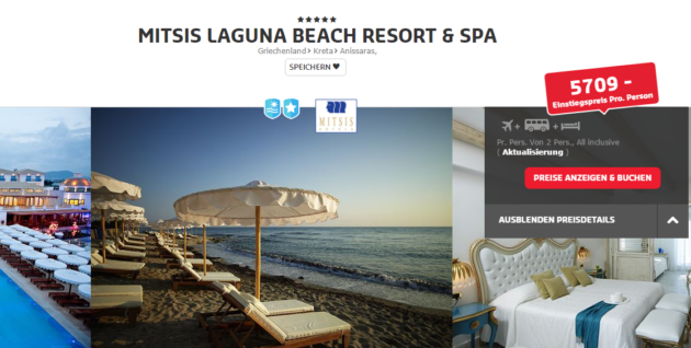 Mitsis Laguna Beach Hotel